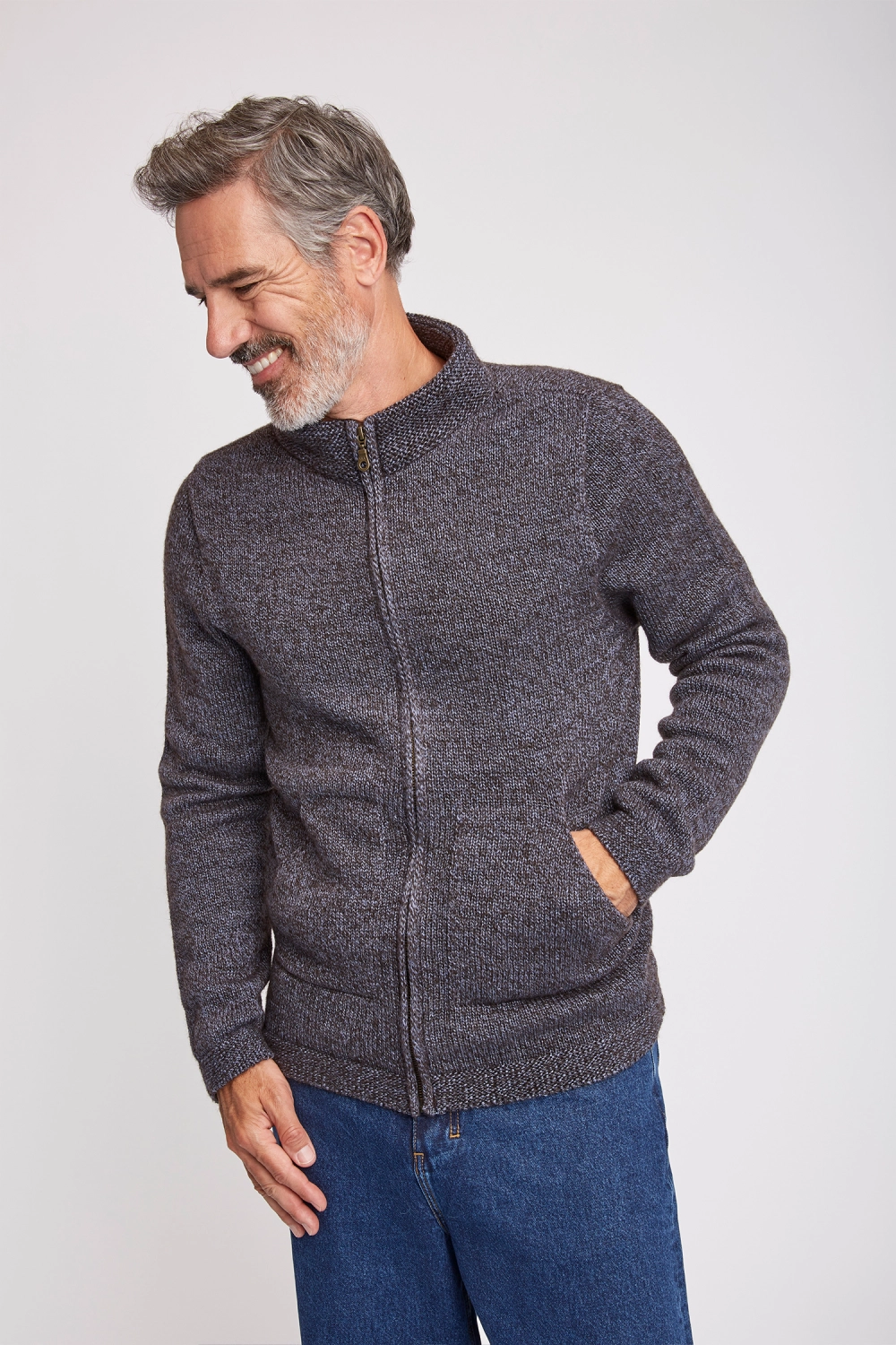 Veste macnhes longues laine yack homme YMESL 3